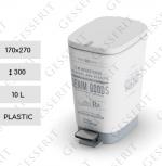 Culoare: - Cos deseuri din plastic cu pedala Material: Plastic Dimensiuni: 170mm x 270mm 300mm
