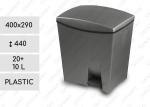 Culoare: Gri Containere pentru colectare selectiva Material: Plastic Dimensiuni: 400mm x 290mm 440mm