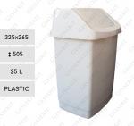 Cos de gunoi din plastic cu capac batant