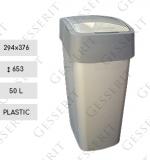 Cos de gunoi din plastic cu capac batant