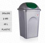 Dimensiuni: 680mm × 390mm Containere pentru colectare selectiva Material: Plastic Culoare: Verde, Cu capac batant