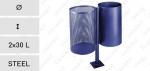 Material: , Acoperit cu pulberi, sinterizat, Oțel Cos stradal Culoare: Albastru