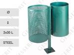 Material: , Acoperit cu pulberi, sinterizat, Oțel Cos stradal Culoare: Verde