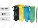 Înălțime: 760 mm Cos de gunoi cu suport Lățime: 1180 Material: Oțel + Plastic