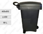 Culoare: Albastru, Plastic, , Cos deseuri din plastic cu pedala Dimensiuni: 400 mm x 810 x  650