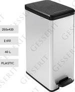 Material: Plastic, Cos deseuri din plastic cu pedala Dimensiuni: 250 mm x 420 610