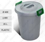 Material: Plastic Containere pentru colectare selectiva Diametru: 400 mm Capacitate: 25 L