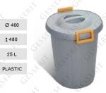 Material: Plastic Containere pentru colectare selectiva Diametru: 400 mm Capacitate: 25 L
