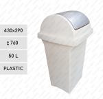 Cos de gunoi din plastic cu capac batant