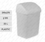 Cos de gunoi din plastic cu capac batant