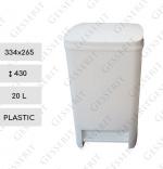 Cos deseuri din plastic cu pedala