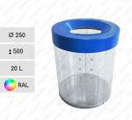 Cos de gunoi transparent