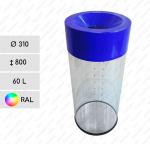 Cos de gunoi transparent